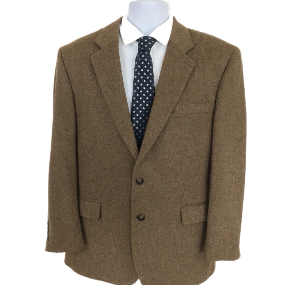 JoS. A. Bank Brown Camel Hair Blazer 43R MINT!